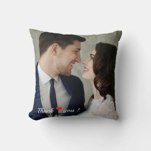 Custom Liebe Heart Wedding Foto Kissen