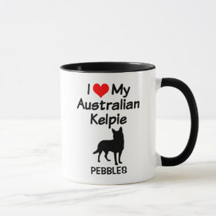 Custom Liebe My Australian Kelpie Dog Tasse