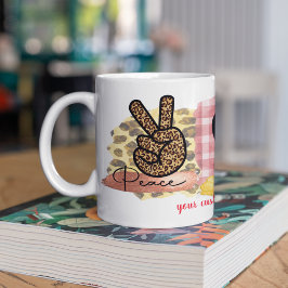 Custom Liebe Peace Chihuahua Valentine's Day Hund Kaffeetasse