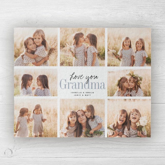 Custom Liebe You Oma Oma Grandkids FotoCollage Puzzle (Von Creator hochgeladen)