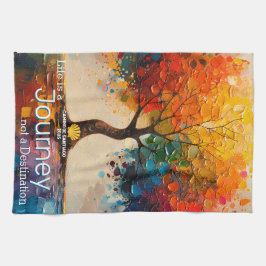 Custom Life ist eine Reise nicht ein Ziel Geschirrtuch