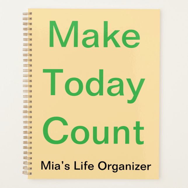 Custom Life Planner - Motivierend 2025 Journal Planer (Vorderseite)