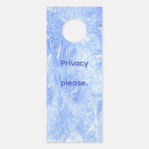Custom Light Blue Abstrakt Door Hangers Türanhänger