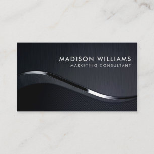 Custom Light Dunkel Grau Silver Glitzer Beruflich Visitenkarte