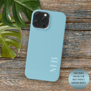 Custom Light Soft Türkis blau gefärbt Case-Mate iPhone 14 Pro Max Hülle