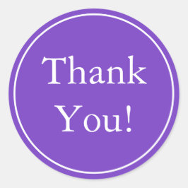 Custom Lila Dankeschön an Stickers & Gefallen Labe