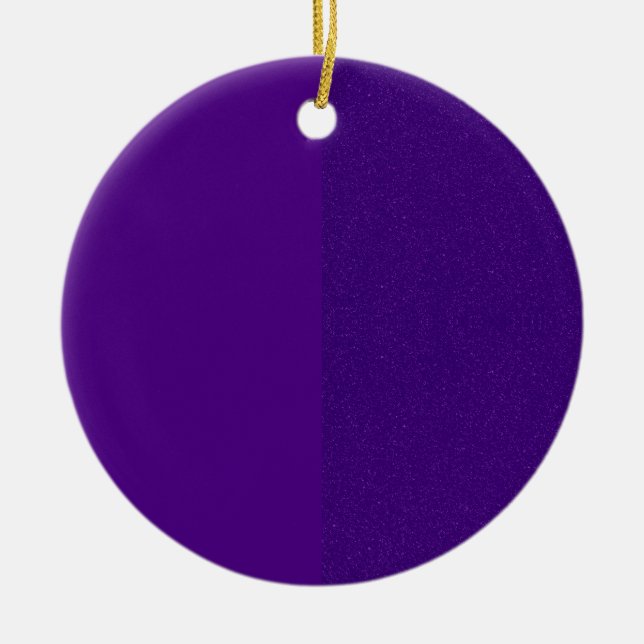 Custom Lila Glitzer Side Ornament (Vorne)
