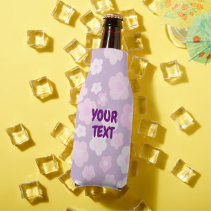 CUSTOM Lila Pink Daisies Niedliche farbenfrohe Blü Flaschenkühler