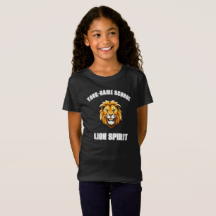 CUSTOM Lion Mascot Gelbes Gold - Uni der Schule T-Shirt
