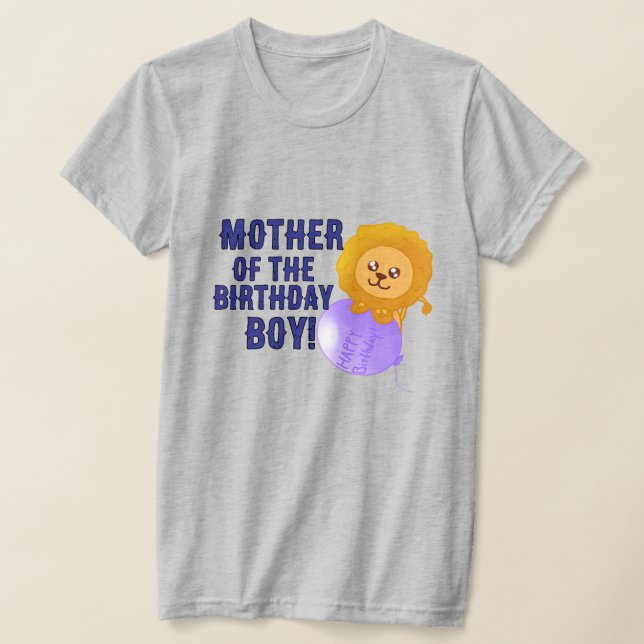 Custom Lion Themed Birthday Parent T-Shirt (Ablage )
