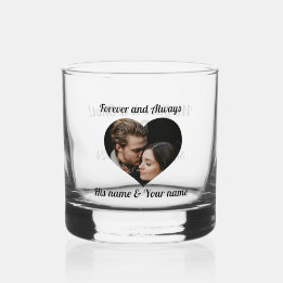 Custom Liquor and Whiskey Glass for Couples Whiskyglas