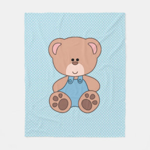 Custom Little Boy Bear Fleecedecke