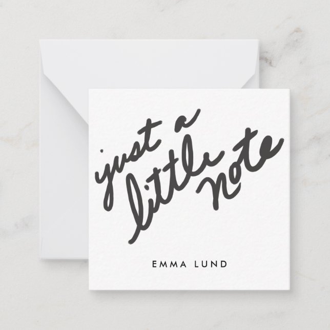 Custom Little Note Stationery Mitteilungskarte (Vorderseite)