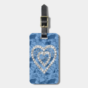 Custom Live Lagh Liebe Diamond Heft Luggage Tag Gepäckanhänger