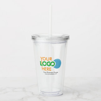 Custom Logo Acryl-Tumbler mit Stroh kein Minimum Acryltrinkbecher