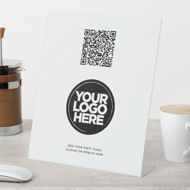 Custom Logo and Text Corporate 10"X12" Sockelschild (In Situ)