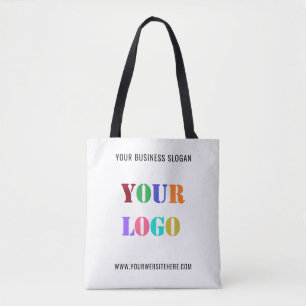 Custom Logo and Text Tote Bag Promotional Business