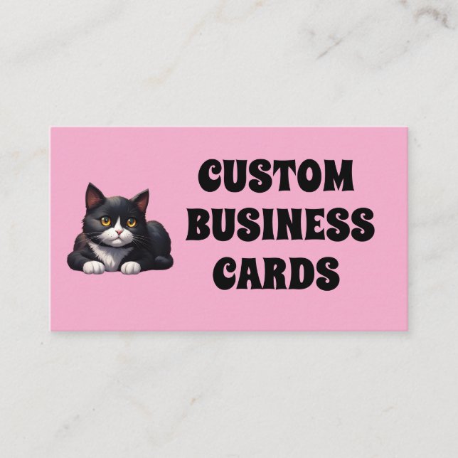 CUSTOM LOGO Business CARDS Visitenkarte (Vorderseite)