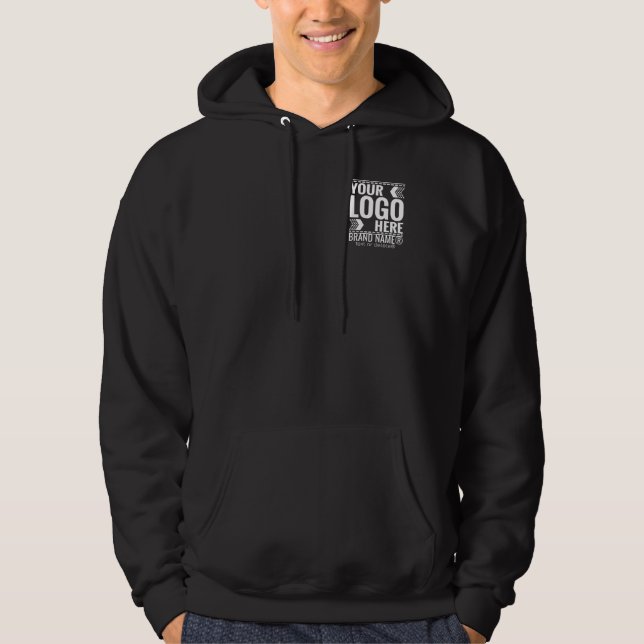 Custom Logo, Business or Brand Logo Personalized  Hoodie (Vorderseite)