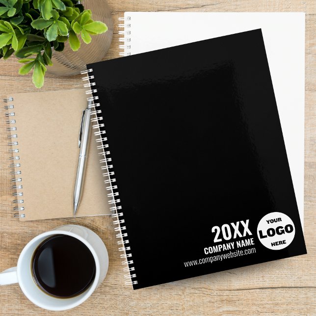 Custom Logo Business Planner 2026 - Schwarzweiß Planer (Custom Logo Business Planner 2026 – Black & White)