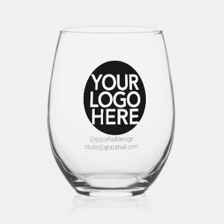 Custom Logo Business Promotional Stemless Wine Gla Weinglas Ohne Stiel