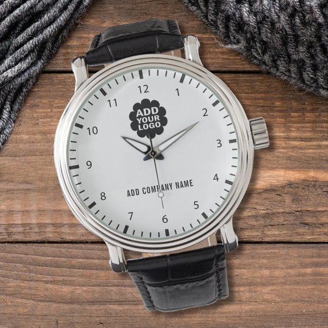 Custom Logo Company Name Corporate Promo Branded Armbanduhr (Von Creator hochgeladen)