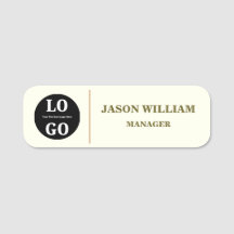 Custom Logo Employee Minimalist Ivory