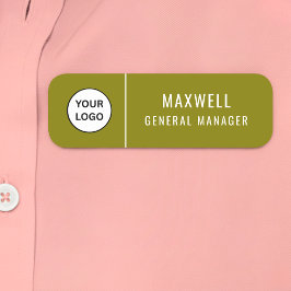 Custom Logo Employee Staff Safety Pin  Namensschild