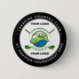 Custom Logo Golf Club Swag Gedenkturnier Button