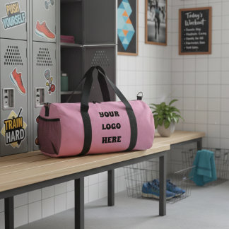 Custom Logo Gym Bag | Personalize with Your Brand Duffle Bag