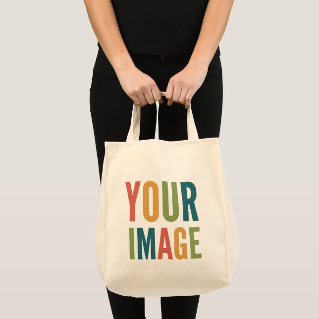 Custom Logo Here | Add Your Own Design Tragetasche (Vorderseite (Produkt))
