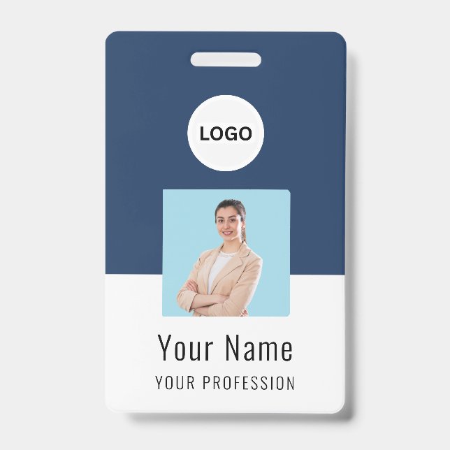Custom Logo ID Card | Personalized Photo & Text Ausweis (Vorderseite)