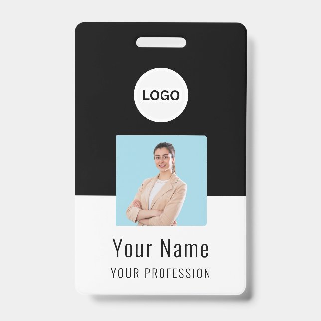 Custom Logo ID Card | Personalized Photo & Text Ausweis (Vorderseite)