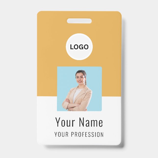 Custom Logo ID Card | Personalized Photo & Text Ausweis (Vorderseite)
