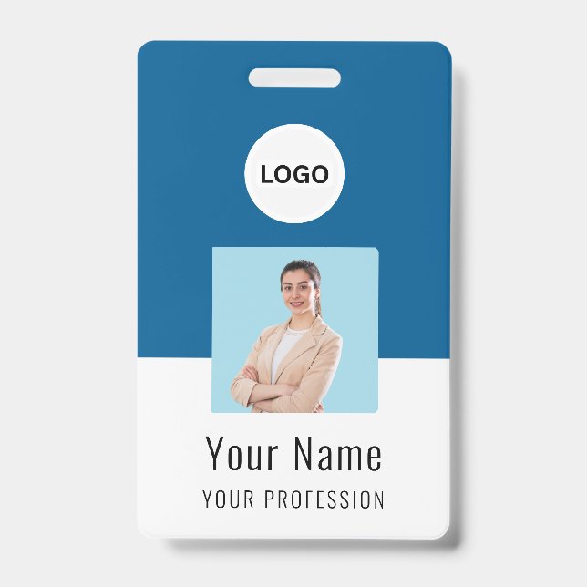 Custom Logo ID Card | Personalized Photo & Text Ausweis (Vorderseite)