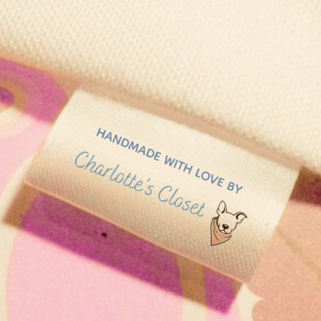 Custom Logo label for handmade items Ripsband (Von Creator hochgeladen)