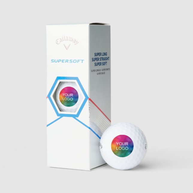 Custom Logo Minimalist Template Callaway Supersoft Golfball (Verpackung)