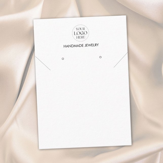 Custom Logo Modern Minimalist Simple Display Card Visitenkarte (Close up)