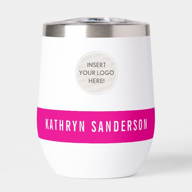CUSTOM LOGO modern minimalistisch schick hellrosa  (Vorderseite)