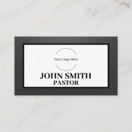 Custom Logo modern minimalistisch SHADED Church Pa Visitenkarte
