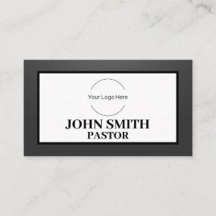 Custom Logo modern minimalistisch SHADED Church Pa Visitenkarte