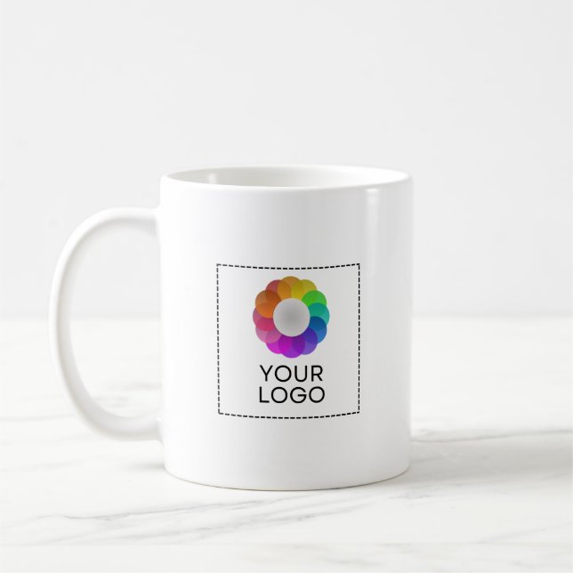 Custom Logo Mug, Low minimum quantity Kaffeetasse (Links)