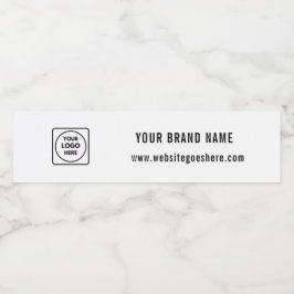 Custom Logo Personalized Business Branding Design Wasserflaschenetikett