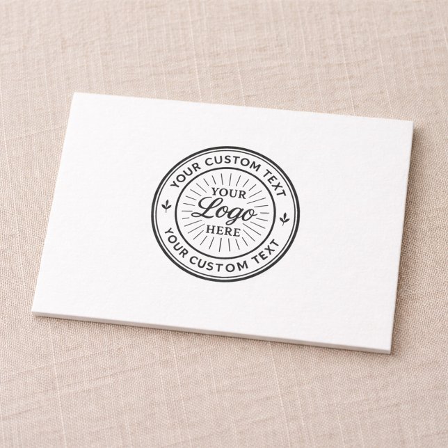 Custom Logo Personalized Business Branding Seal Dankeskarte (Von Creator hochgeladen)
