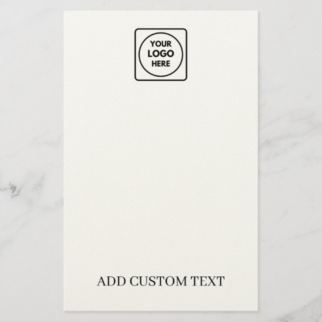 Custom Logo Promotional Business letterhead Briefpapier (Vorderseite)