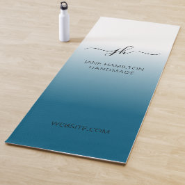 Custom Logo Promotional Business Teal Exercise Mat Yogamatte