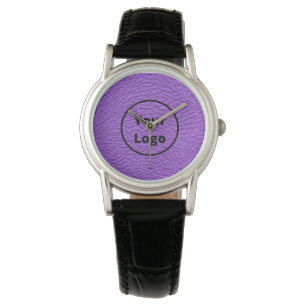 Custom Logo Purple Carpet Print Armbanduhr