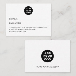 Custom logo Simple Modern Business Terminkarte