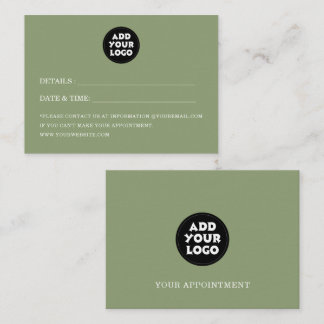 Custom logo Simple Modern Business Terminkarte