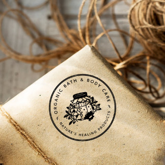 Custom Logo Small Business & Handmade Products Gummistempel